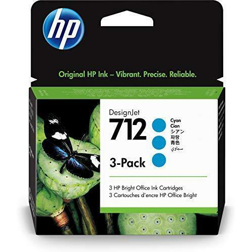 Tinteiro Original HP 712 Ciano Pack 3