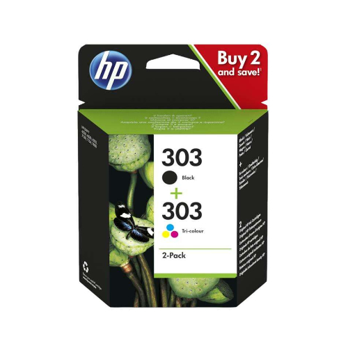 Pack Original HP 303 Preto + Cores