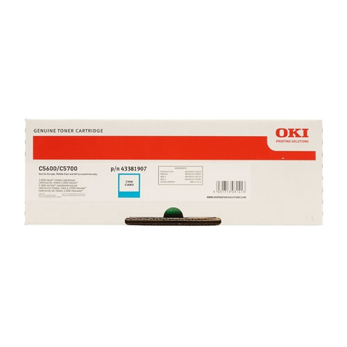 Toner Original OKI C5600/C5700 Ciano
