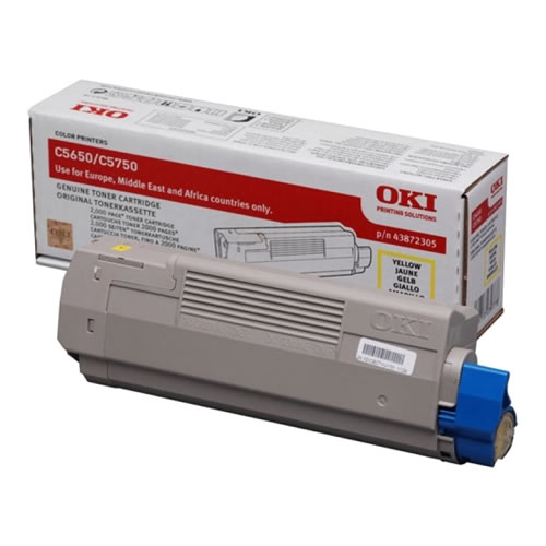 Toner Original OKI C5650/C5750 Amarelo