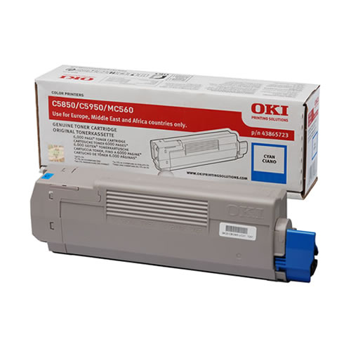 Toner Original OKI MC851 Ciano