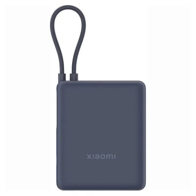 Powerbank Xiaomi 33W 10000mAh com cabo integrado - Azul