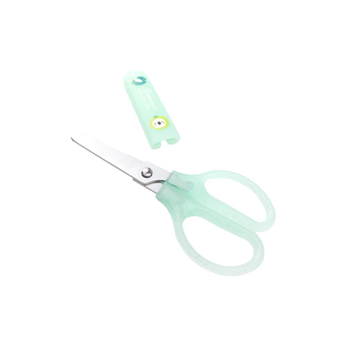 Tesoura Escolar 12cm Summer c/Proteção - Cores Sortidas