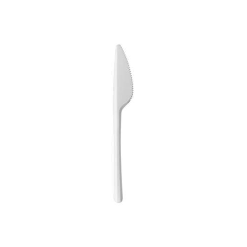 Faca de Plástico Branco - 250un