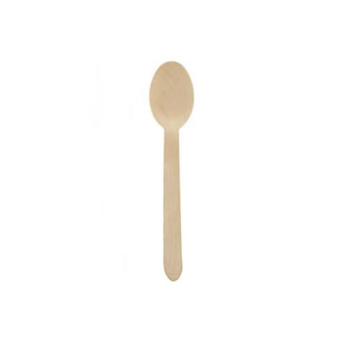Colheres de Sopa em Madeira 160mm - 100un