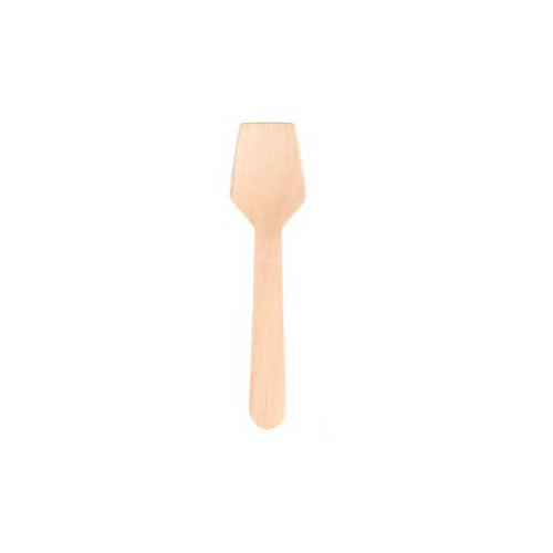 Colher de Gelado em Madeira 9.5cm - 100un