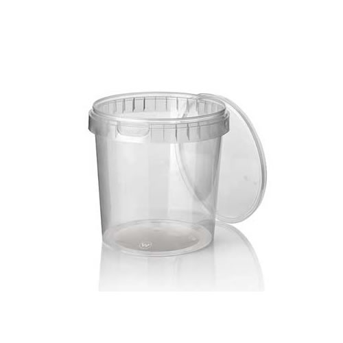 Caixa Alimentar Plástico 770ml Redonda c/Tampa 30u