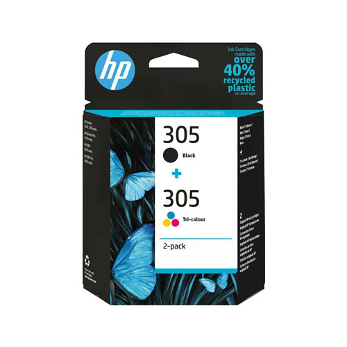 Tinteiro Original HP 305 Preto + Tricolor
