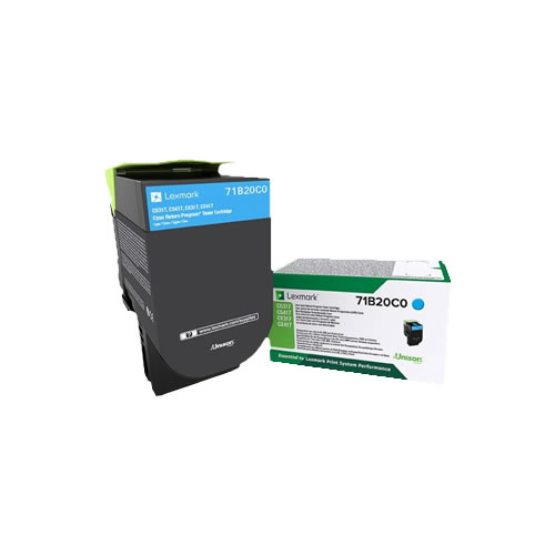 Toner Original Lexmark CS317/ CX317 Ciano