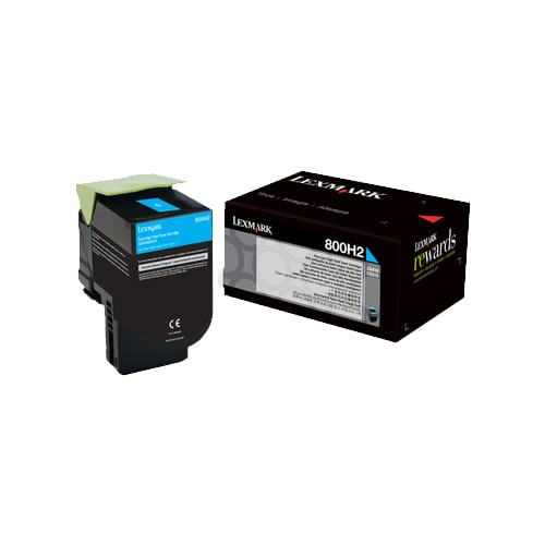 Toner Original Lexmark CX410 Alta Cap. Ciano