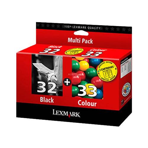 Pack Tinteiro Original Lexmark 32 + 33
