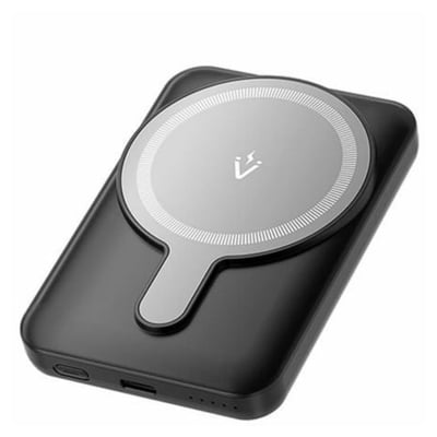 Powerbank magnético sem fios Vention 5000 mAh 20W - Preta