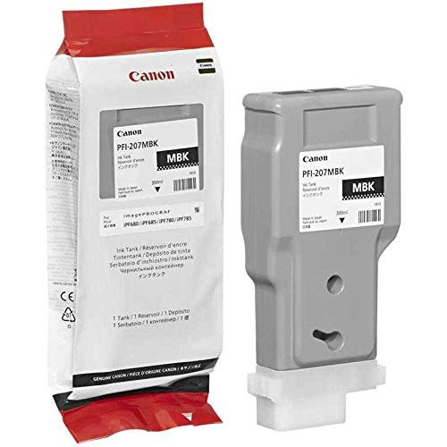 Tinteiro Original Canon PFI207 Preto Mate