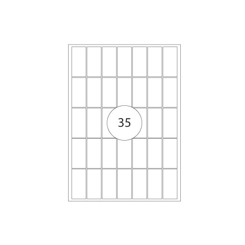 Etiquetas 19x40mm 15 Fls A5 - 525 etiquetas