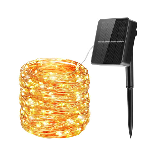 Corrente de luz solar para exterior de Natal - 24mt