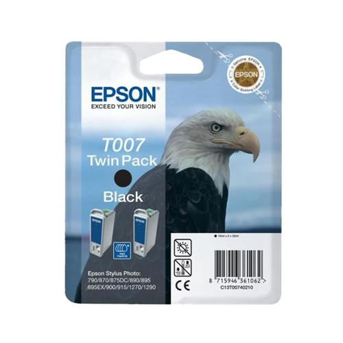 Tinteiro Original Epson T007 Preto Pack 2
