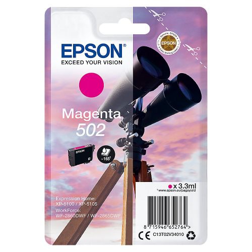 Tinteiro Original Epson 502 Magenta