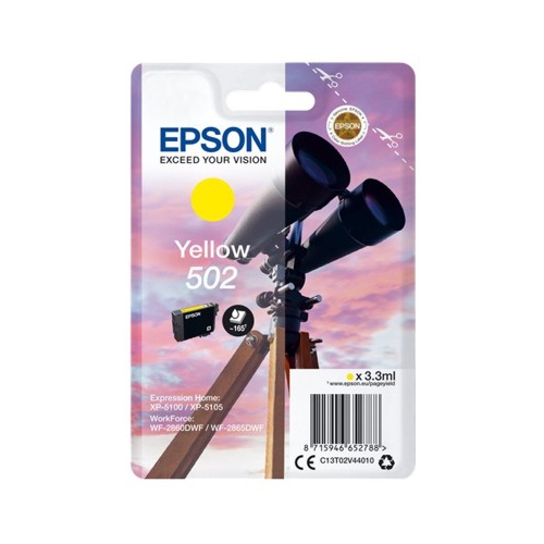 Tinteiro Original Epson 502 Amarelo