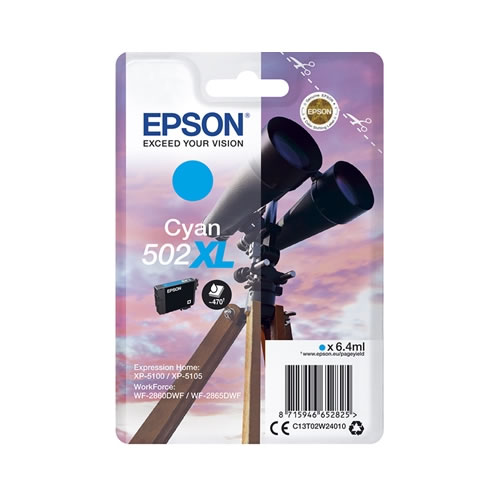 Tinteiro Original Epson 502 XL Ciano