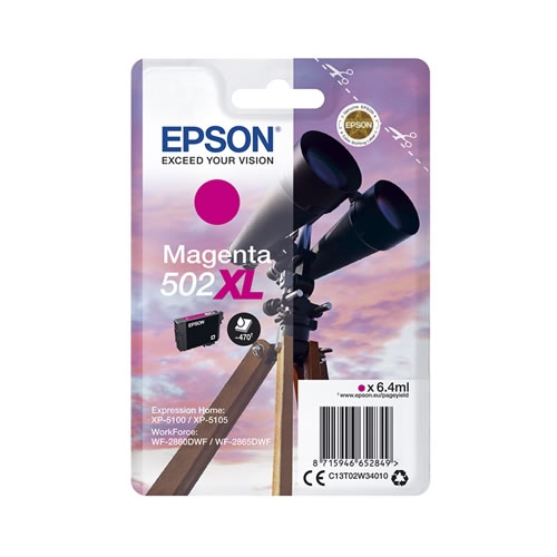 Tinteiro Original Epson 502 XL Magenta