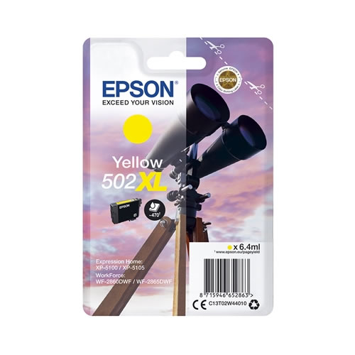 Tinteiro Original Epson 502 XL Amarelo
