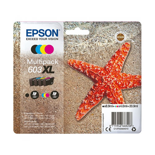 Tinteiro Original Epson 603 XL Pack 4 Cores