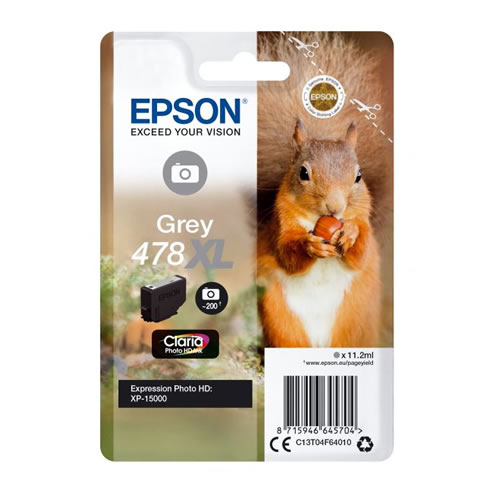 Tinteiro Original Epson 478 XL Cinzento