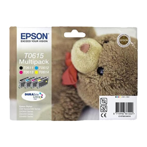Tinteiro Original Epson T0615 Pack 4 Cores