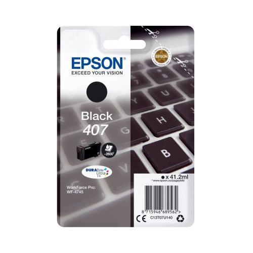Tinteiro Original Epson 407 Preto