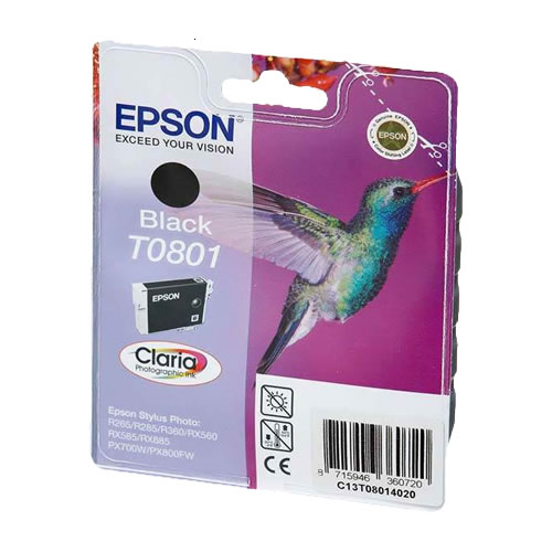 Tinteiro Original Epson T0801 Preto