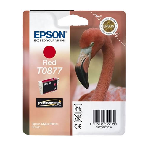 Tinteiro Original Epson T0877 Vermelho