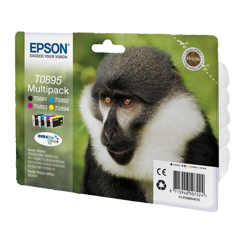 Tinteiro Original Epson T0895 Pack 4 Cores