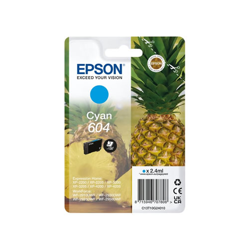 Tinteiro Original Epson 604 Ciano