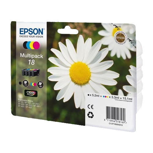 Tinteiro Original Epson T1806 Pack 4 cores 