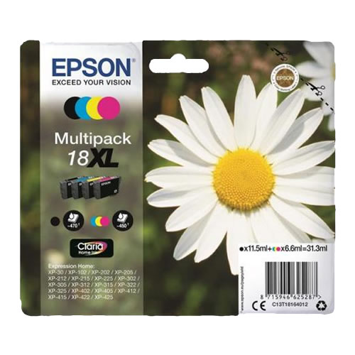 Tinteiro Original Epson T1816 Pack 4 cores Alta C.