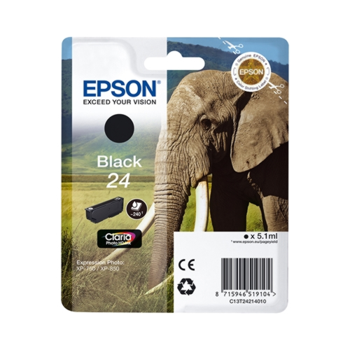 Tinteiro Original Epson 24 Preto