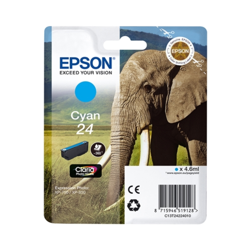 Tinteiro Original Epson 24 Ciano