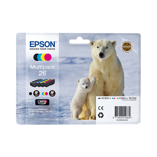 Tinteiro Original Epson T2616 Pack 4 cores