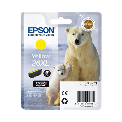 Tinteiro Original Epson T2634 Amarelo XL