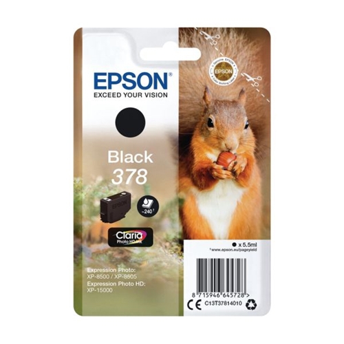 Tinteiro Original Epson 378 Preto