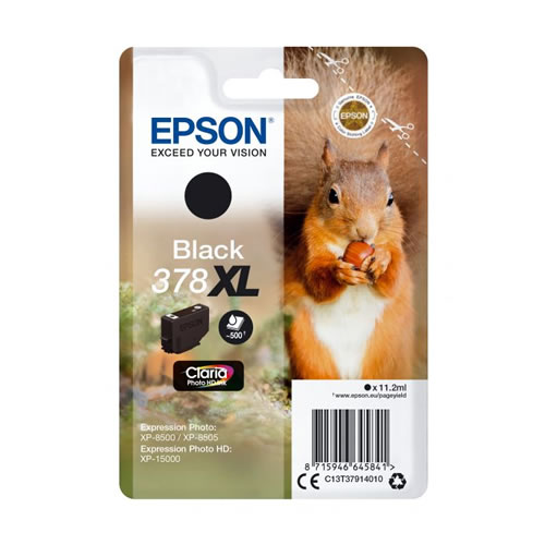 Tinteiro Original Epson 378 XL Preto