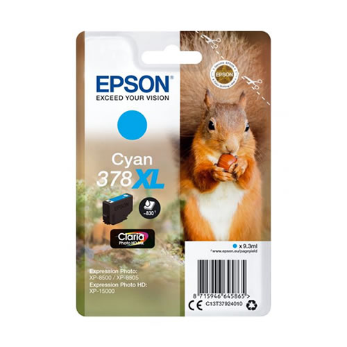 Tinteiro Original Epson 378 XL Ciano