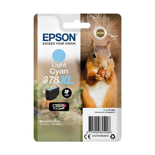 Tinteiro Original Epson 378 XL Ciano Claro