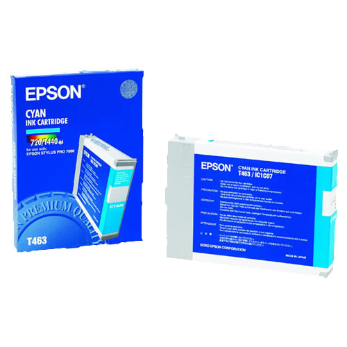 Tinteiro Original Epson T463 Ciano