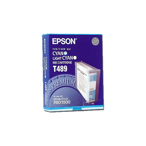 Tinteiro Original Epson T489 Ciano Claro