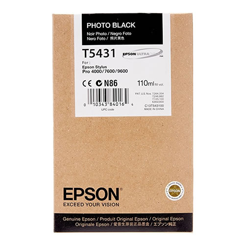 Tinteiro Original Epson T5431 Preto Photo