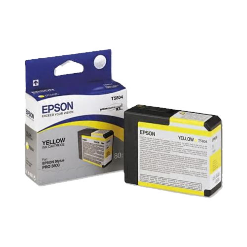 Tinteiro Original Epson T5804 Amarelo