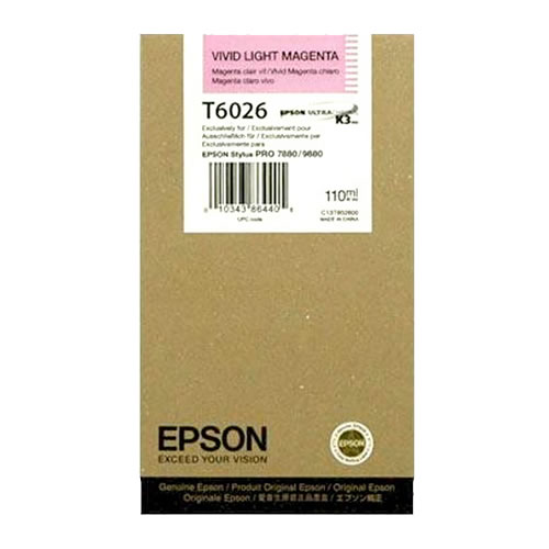 Tinteiro Original Epson T6026 Magenta Claro