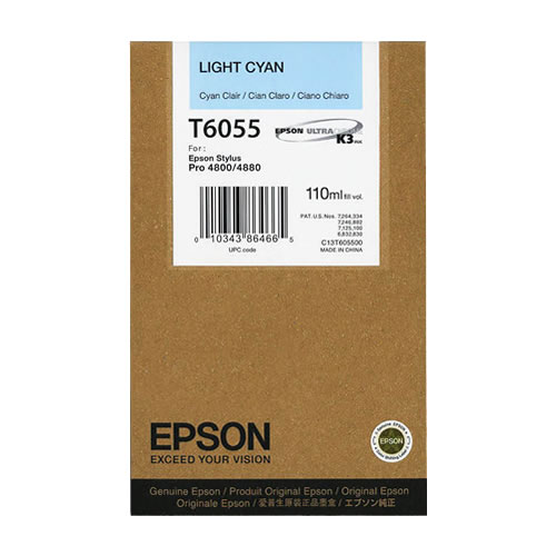 Tinteiro Original Epson T6055 Ciano Claro
