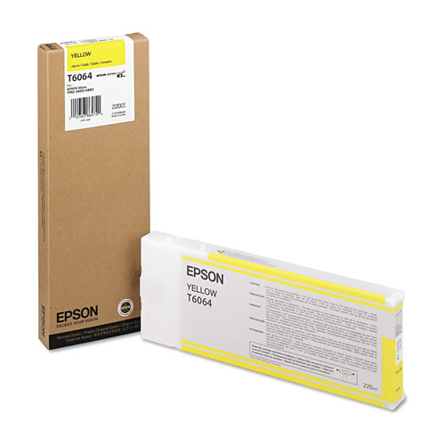 Tinteiro Original Epson T6064 Amarelo Alta C